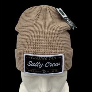 New With Tags Salty Crew Tan Toque Beanie Winter Hat